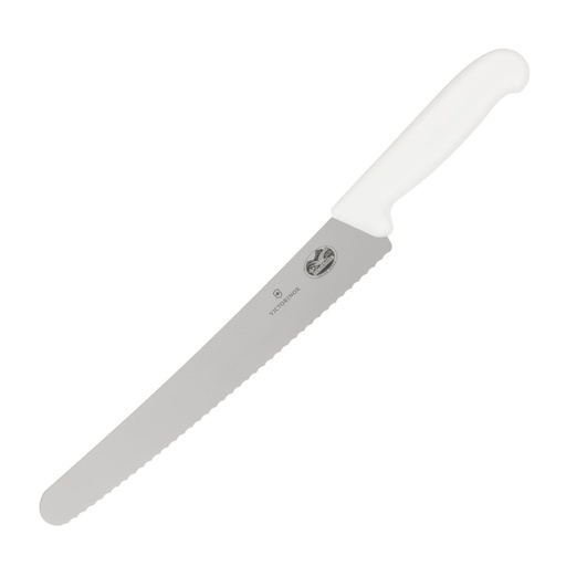 [DB369] Couteau pâtissier lame dentée Victorinox blanc 26cm