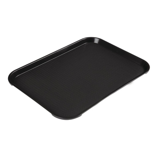 [DE312] Plateau rectangulaire en polypropylène Fast Food Cambro noir 41 cm