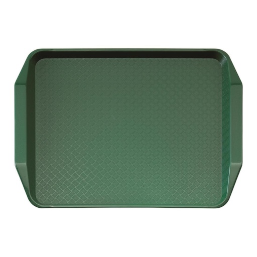 [DE316] Plateau rectangulaire avec poignées en polypropylène Fast Food Cambro vert 43 cm