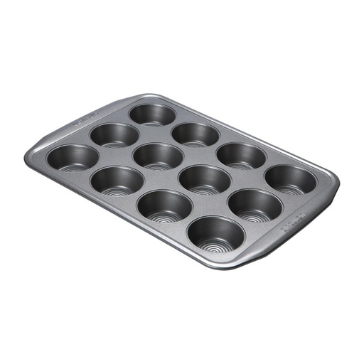 [DE505] Plaque 12 moules à muffins en acier carbone Circulon 