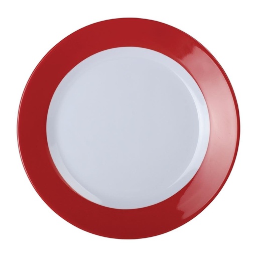 [DE602] Assiette en mélamine aile rouge Olympia Kristallon Gala 260mm