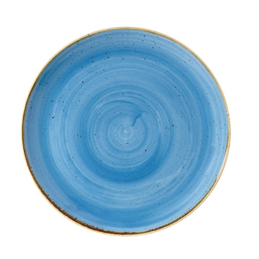 [DF765] Assiette ronde Churchill Stonecast bleue 260 mm (lot de 12)