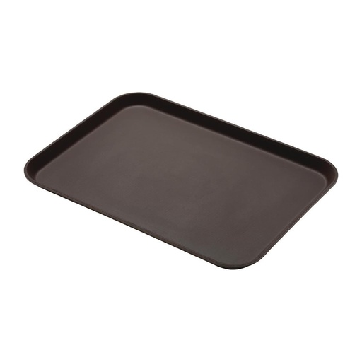 [DK247] Plateau de service rectangulaire fibre de verre antidérapant Camtread Cambro bronze 450x650mm