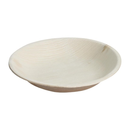 [DK377] Assiettes creuses rondes biodégradables en feuilles de palmier Fiesta Compostable 175mm (lot de 100)