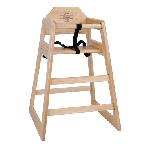 [DL900] Chaise haute en bois Bolero finition naturelle