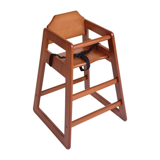 [DL901] Chaise haute en bois Bolero finition bois foncé