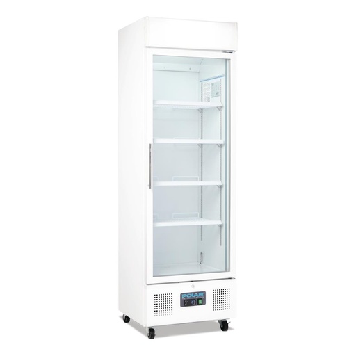 [DM076] Vitrine réfrigérée positive blanche Polar Série G 336L