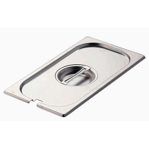 [DR495] Couvercle inox avec encoche GN 1/3 Gastro M 