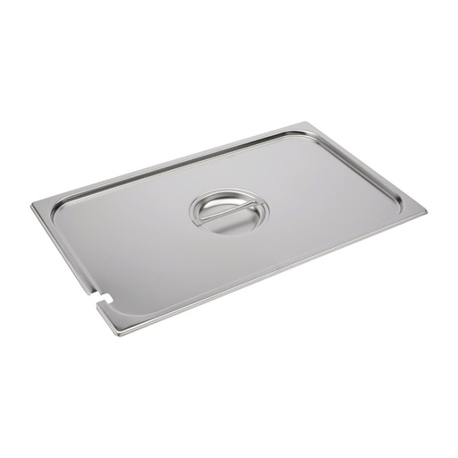 [DR499] Couvercle inox avec encoche GN 1/1 Gastro M 