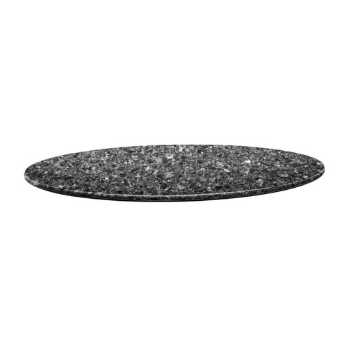 [DR965] Plateau de table rond Topalit Smartline 70cm granite noir