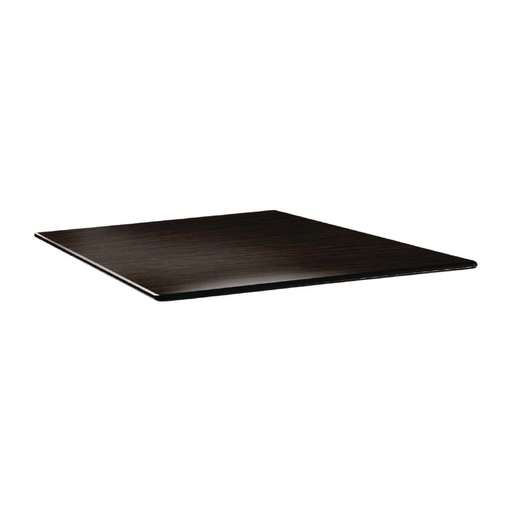 [DR978] Plateau de table carré Topalit Smartline 80x80cm wengé