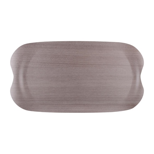 [DS020] Plateau de service Roltex Wave 43x23cm bois gris veiné