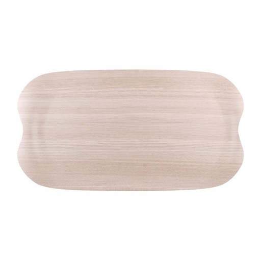 [DS021] Plateau de service Roltex Wave 43x23cm bois clair veiné