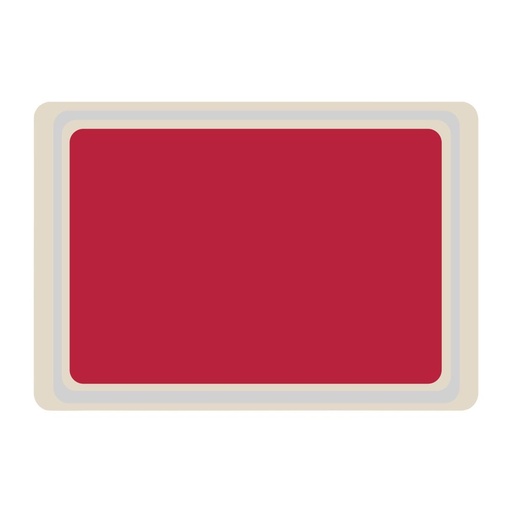 [DS081] Plateau de service en polyester Roltex Euronorme 530x370mm rouge