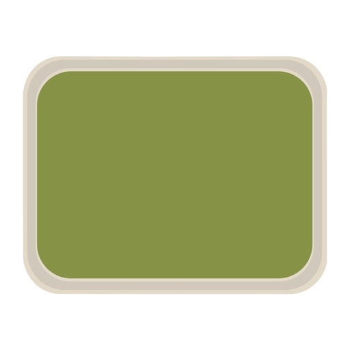 [DS088] Plateau de service en polyester Roltex America 460 x 360mm vert