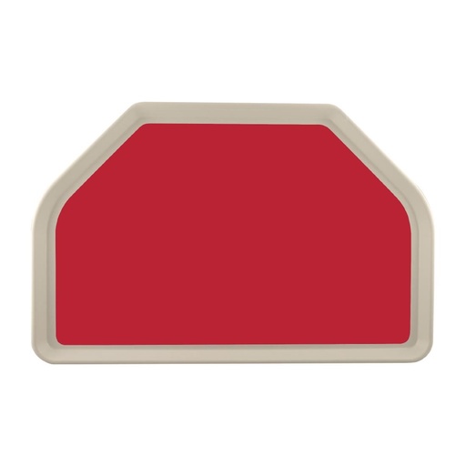 [DS093] Plateau de service en polyester Roltex Trapèze GN 500x325mm rouge