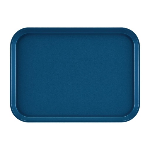 [DS517] Plateau rectangulaire antidérapant en fibre de verre EpicTread Cambro bleu 35 cm