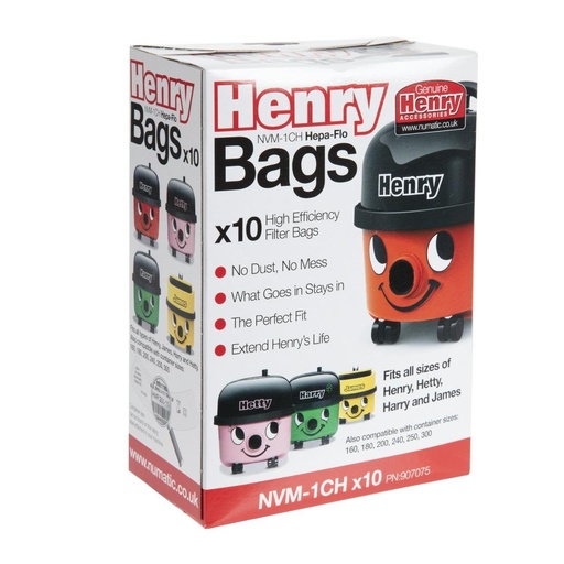 [DW159] Sacs aspirateur Henry Numatic  (Lot de 10)