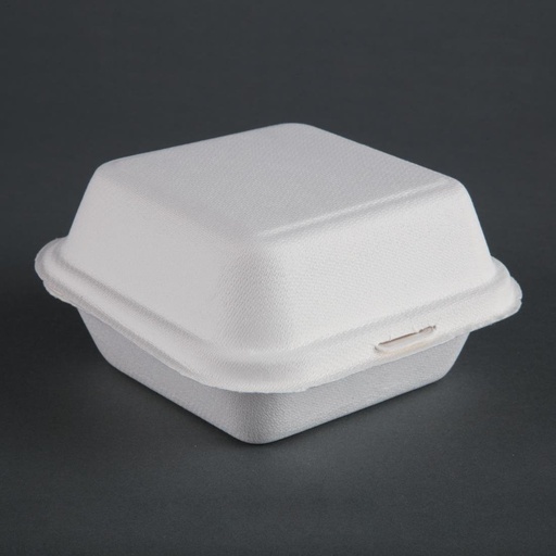 [DW247] Boîtes à hamburger en bagasse Fiesta Compostable 153mm (Lot de 500)