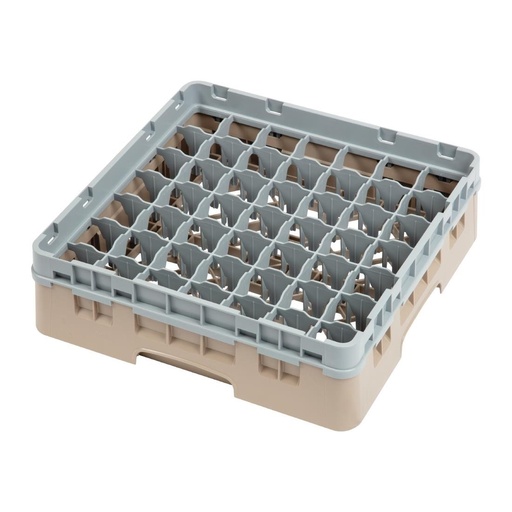 [DW561] Casier à verres 49 compartiments Camrack Cambro beige hauteur max 92mm