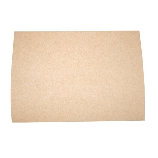 [DW631] Papier sulfurisé non blanchi compostable Vegware 38 x 27,5 cm  (Lot de 500)