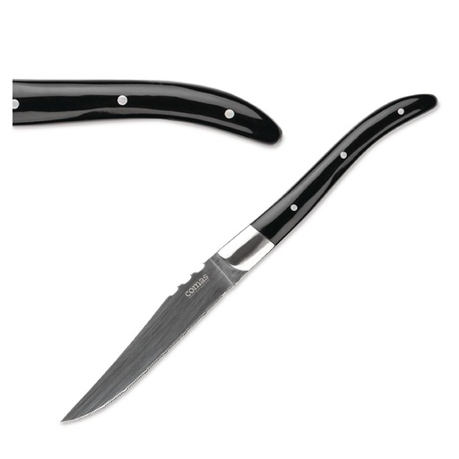 [DY411] Couteaux à steak ACR noir Comas 22,5 cm (x6)