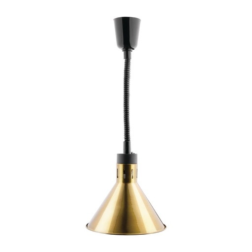 [DY465] Lampe chauffante conique rétractable Buffalo finition dorée