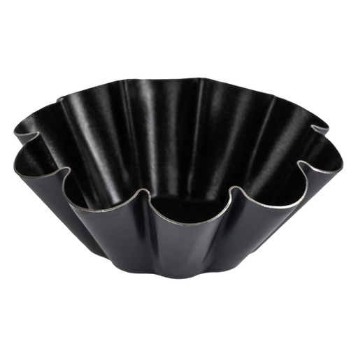 [E238] Moules à mini brioche antiadhésifs 75mm Matfer Bourgeat (lot de 12)