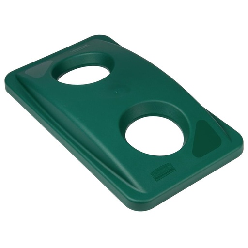 [F636] Couvercle vert pour bouteilles Rubbermaid