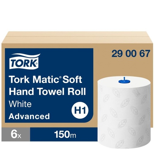 [FA706] Bobines d'essuie-main extra-longues Tork Matic 1 pli 280 m (lot de 6)