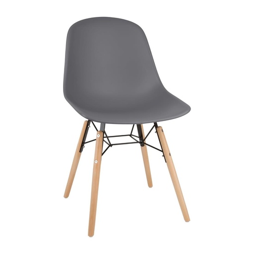 [FB815] Chaises Bolero Arlo gris foncé (lot de 2)