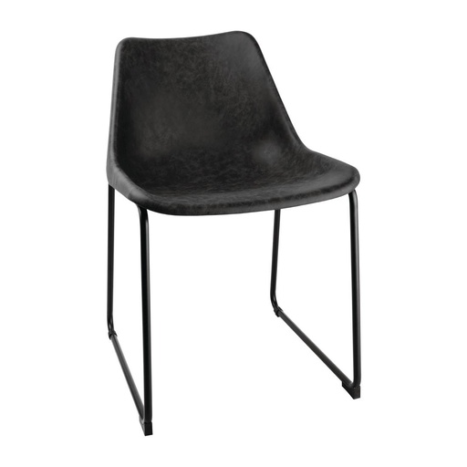 [FB880] Chaises Bolero Rodeo noires (lot de 2)