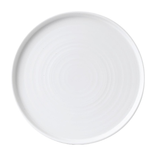 [FC165] Assiettes avec rebord Churchill Chefs blanches 260mm (lot de 6)