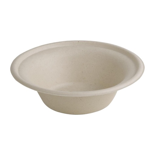 [FC543] Bols ronds compostables en bagasse coloris naturel Fiesta Compostable 312ml (lot de 50)