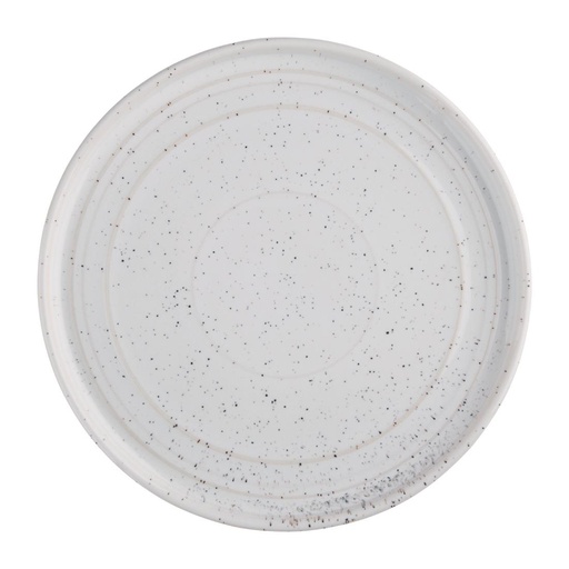 [FD903] Assiettes plates rondes Olympia Cavolo blanc moucheté 220mm (lot de 6)