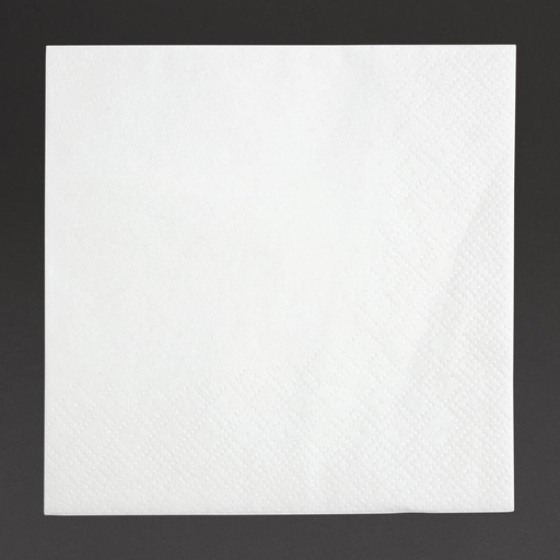 [FE216] Serviettes cocktail 2 plis pliage 1/4 Fiesta Recyclable 240mm blanches (lot de 4000)