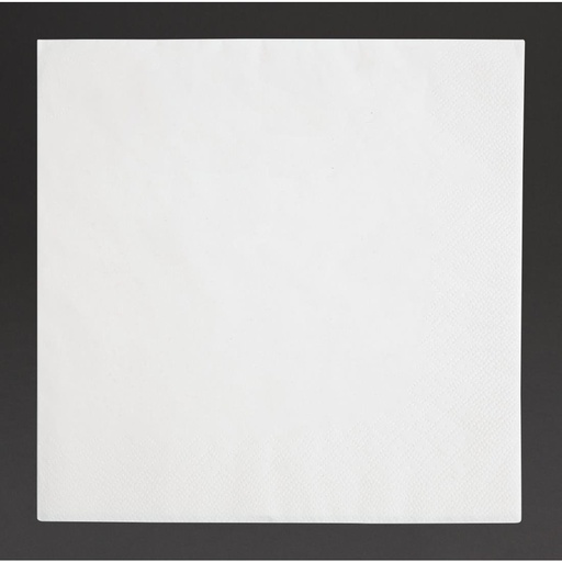 [FE251] Serviettes dîner 3 plis format 1/4 Fiesta Recyclable 400mm blanches (lot de 1000)