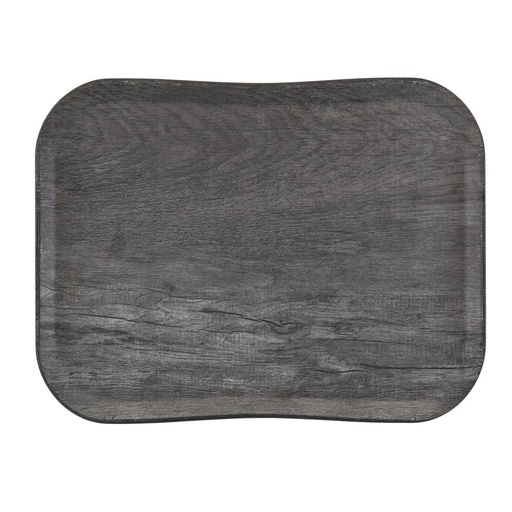 [FE485] Plateau polyester Century aspect naturel bois Cambro chêne gris 330 x 430mm