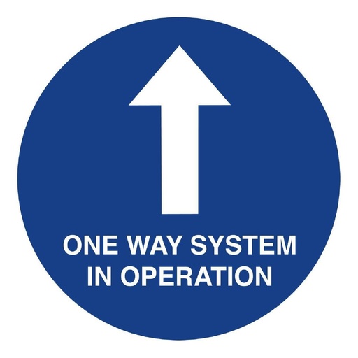 [FN369] Adhésif au sol de distanciation sociale One Way System 40cm