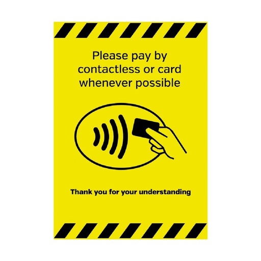 [FN641] Autocollant Paiement sans contact ou CB format A5