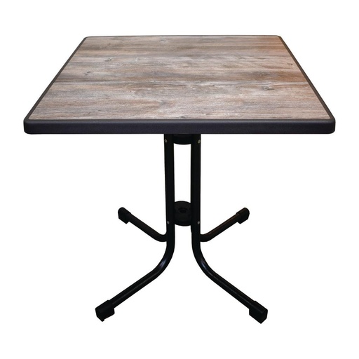 [FN993] Table de patio démontable Limburg Vintage 70 x 70 cm