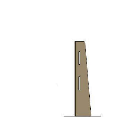 [FP423] Poteau d'angle Canteen-Style Bolero chêne clair 860 x 200mm