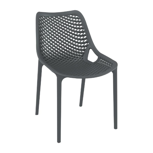 [FS443] Chaises Air gris anthracite (lot de 4)