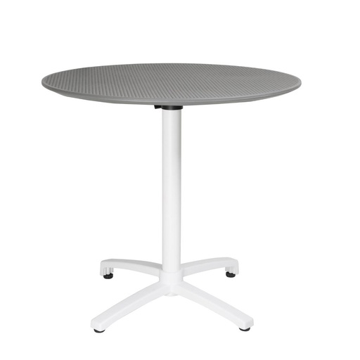 [FT621] Table pliante en polypropylène Bolero 800mm gris foncé