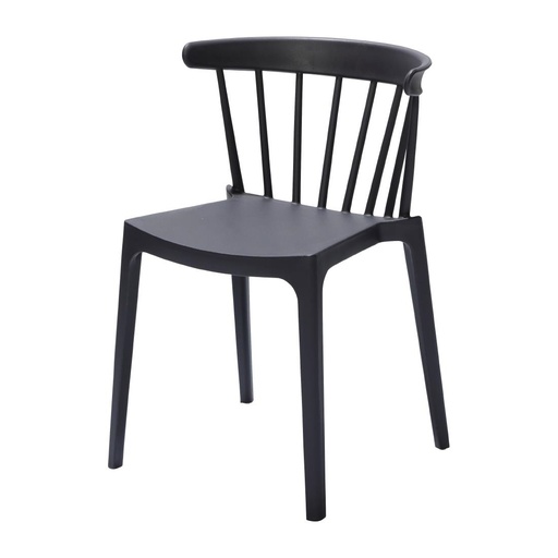 [FT972] Chaises en polypropylène Windson anthracite (lot de 4)