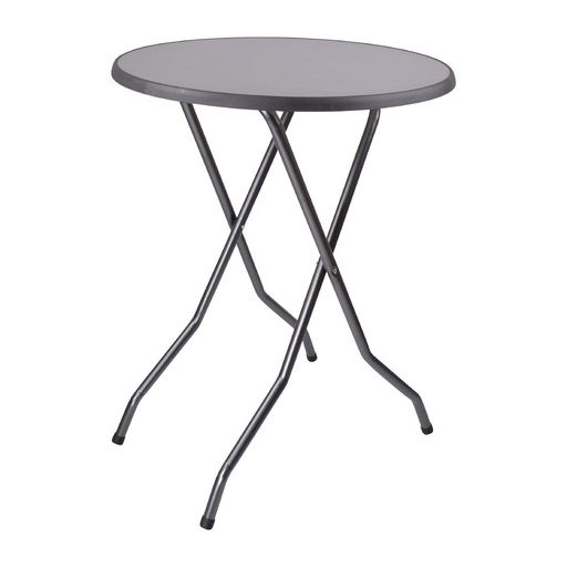 [FT987] Table haute ronde pliante Barcelona 85cm