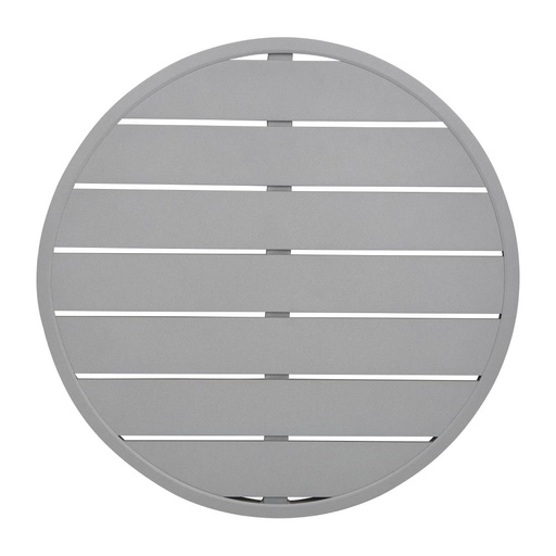 [FX038] Plateau de table rond en aluminium Bolero gris clair 580 mm