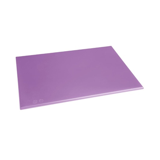 [FX105] Planche à découper antibactérienne haute densité Hygiplas violette 450x300x10mm