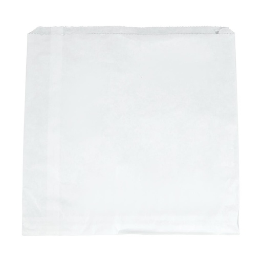 [GC549] Sachets plats blancs compostables en papier recyclé Vegware 254x254mm (Lot de 1000)