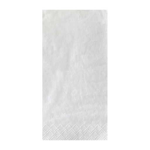 [GD125] Serviettes de table blanches Fasana 400mm pliage 1/8 (lot de 1000)